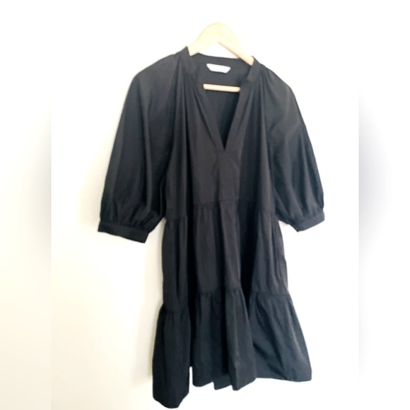 Amanda Uprichard Black Tiered Mini‎ Dress - Picture 2 of 5